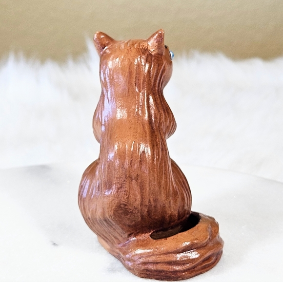 Vintage Art Studio Squirrel Figurine With Rhinestone Eyes Retro - Picture 3 of 9